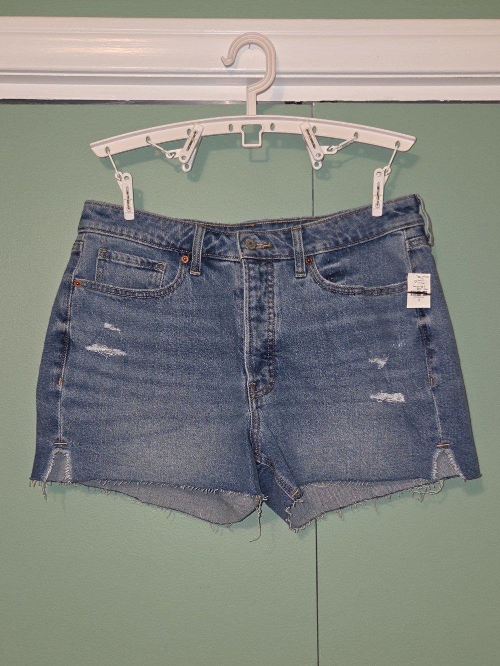 Nwt Old Navy High Rise Og Straight Jean Short Size 12